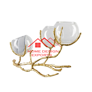 Bougeoir en métal de décoration d'intérieur de vente chaude au prix de gros Meilleur vendeur Bougie votive décorative en métal doré pour la maison - Product Image 4