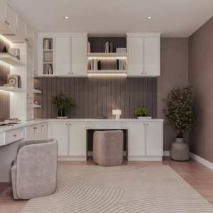 Modern European Design Smart Wood Cabinet with <b>Matt</b> <b>Lacquer</b> Finish Complete Kitchen Cabinetry - Product Image 5