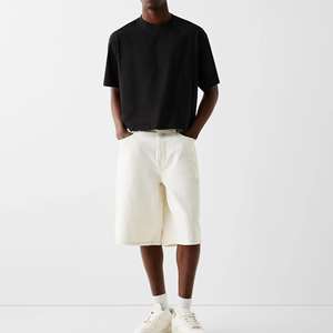 Manufacturer Custom 220 Gsm Cotton Puff Printed Boxy <b>Cropped</b> t Shirt Heavyweight Drop Shoulder Oversized T Shirt for <b>Men</b> - Product Image 4