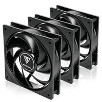 Ventilateur de boîtier PC XINMAI 120 mm à haut débit d'air, 66 CFM, 2200 tr/min, 2,7 mm H2O, 4 broches, roulement hydraulique, ventilateur de refroidissement performant pour ordinateur