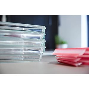 Emsa <b>Clip</b>&Close Rectangular Glass Thermal Bottle 100% BPA-Free Polypropylene Hygienic Food Storage Container Odor Flavor - Product Image 6