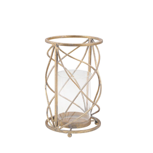 Portavelas Decorativo de Metal de Moda con Acabado Dorado Pulido para Mesa, Portavelas Único, Decoración de Bodas, Hecho a Mano - Product Image 6