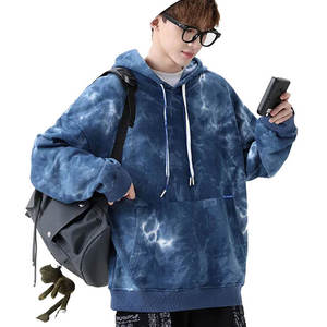 Vente en gros de sweat à capuche pour homme surdimensionné en coton vintage lavé à l'acide avec logo personnalisé écologique - Product Image 2