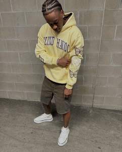 เสื้อมีฮู้ดลำลองสำหรับผู้ชาย, เสื้อฮู้ดลำลองสีพื้นใส่ได้พอดีตัวสำหรับฤดูหนาวของผู้ชาย - Product Image 3