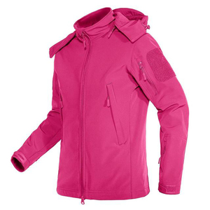 Chaqueta Softshell para Exteriores al por Mayor OEM y Chaqueta Táctica para Mujer, Impermeable, con Bolsillos con Cremallera, Cortavientos para Caza y Deportes - Product Image 3