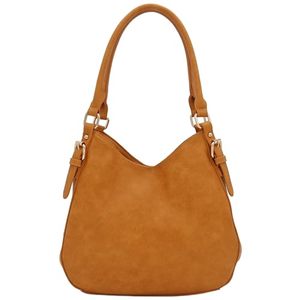 Bolso de Hombro Cruzado Tipo Hobo para Mujer, de Cuero Genuino/PU, a la Moda, Impermeable, con Cierre, Forro de Nailon, Diseño de Media Luna, Estampado Informal - Product Image 1