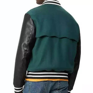 2025 meilleure qualité sur mesure High Street Style hommes laine Varsity Baseball veste hiver saison col montant du Pakistan - Product Image 3