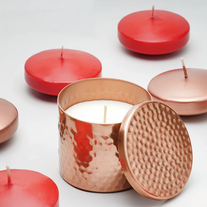 Bougie pot en métal martelé de qualité supérieure pour la maison hôtel mariage décor utilisation pot de bougie en métal au meilleur prix - Product Image 2