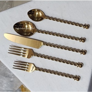 ชุดช้อนส้อมสแตนเลสสีเงินมีด้ามจับบางเฉียบสำหรับโรงแรมและร้านอาหาร - Product Image 6