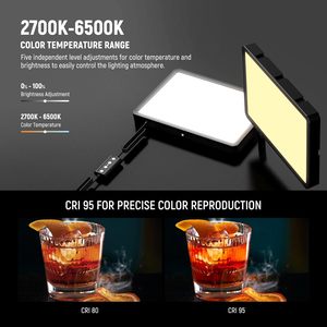 Kit d'éclairage vidéo <span class=keywords><strong>LED</strong></span> NEEWER 2 Pack avec 2 supports de 59''/150cm et 2 supports pour téléphone, 850lx/0.5m Bi-couleur 2700-6500K - Product Image 4