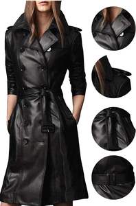 Veste en cuir épais et en duvet pour l'automne et l'hiver Veste en cuir à col tailleur pour jeunes hommes - Product Image 5