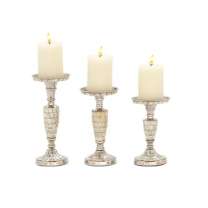 Set Of 3 Different Size <b>Brass</b> Candle Holder Highest Quality Table Top Tea Light Holder For Wholesale Supplier - Product Image 2