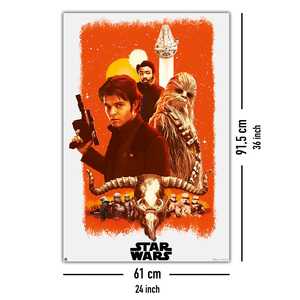 Póster de Anime Enmarcado con Estilo Art Deco Moderno, Solo una Historia de Star Wars, Marco Negro para Decoración de Pared de Cumpleaños - Product Image 1