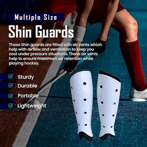 Protège-tibias de football et de rugby personnalisés avec coussinets de mollet réglables, protections de jambe pour le tir, protège-tibias de hockey sur gazon, équipement de protection - Product Image 5
