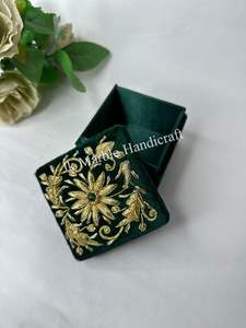 Handmade Shanell and Silk Fabric Jewelry <b>Storage</b> Solution <b>Box</b> Customized Style with Beautiful Pattern-Best Price Wholesale - Product Image 5