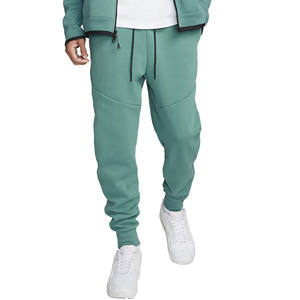 Pantalones de chándal transpirables con estampado de logotipo personalizado, pantalones de hombre con cordón, Pantalones rectos de algodón de felpa francesa para hombre, pantalones de chándal para hombre - Product Image 2