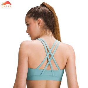 Soutien-gorge de sport pour femme, design simple et respirant, sans manches, en Spandex/Polyester, maintien moyen, prix de gros abordable, OEM ODM - Product Image 6