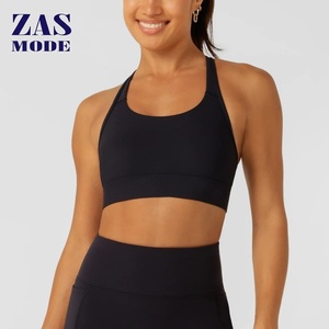 Nuevo Sujetador Deportivo de Yoga para Mujer, de Secado Rápido, con Tirantes Cruzados y Soporte Alto, en Spandex/Nylon, con Logotipo Personalizado en la Parte Delantera, para Gimnasio y Entrenamiento - Product Image 1