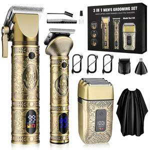 Tondeuse Électrique Professionnelle de Haute Qualité pour Barbiers – Kit de Coupe de Cheveux avec Lame en Acier Inoxydable, Batterie et Étanchéité IPX7 pour la Coiffure et la Barbe - Product Image 2