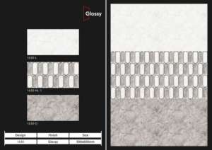 Carreaux muraux en céramique 300x600mm très demandés pour salle de bain et cuisine, finition brillante ou mate, surface sculptée effet sucre, design mural intérieur luxueux. - Product Image 2