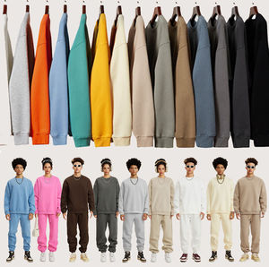 Alta calidad ODM Unisex polar logotipo personalizado algodón peso pesado cuello redondo sudadera hombres - Product Image 2