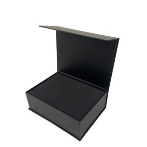 Boîte-cadeau en papier rigide avec impression de logo noir haut de gamme de luxe personnalisé avec insert en mousse graphique <span class=keywords><strong>occulte</strong></span> pour produit Streetwear Tech - Product Image 5