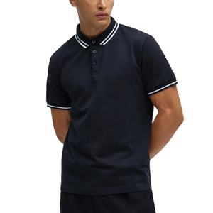 Polo de verano de moda para hombre, Color sólido, cuello de solapa, bolsillo de Color, manga corta, Polo de Golf, Polo de oficina - Product Image 1