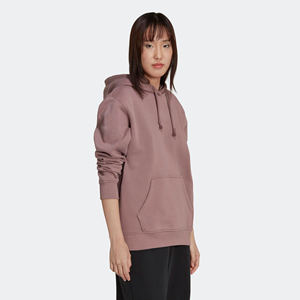Sudadera con capucha para mujer, de algodón, 70% algodón, 30% poliéster, forro polar, púrpura claro - Product Image 3