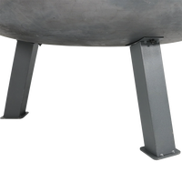 Grande Brasero d'extérieur au charbon de bois en fonte avec poignées métalliques portables, Table de brasero sans fumée pour camping et jardin, Fournitures de jardin