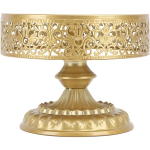 Exhibidor de Pasteles de Metal de 2 Niveles, Diseño Moderno, Color Dorado, Elegante y Resistente, Ideal para Bodas, Fiestas y Exhibición de Postres - Product Image 4