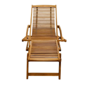 Chaises de plage pliantes en teck massif, idéales pour se détendre dans des espaces ouverts, pour restaurants ou villas. - Product Image 4