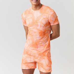 Men's <b>Twin</b> <b>Set</b> Tee Summer Short Sleeve Sublimation T-Shirt & Shorts <b>Set</b> High Quality Casual Wear Sublimation <b>Twin</b> <b>Set</b> For Men - Product Image 1