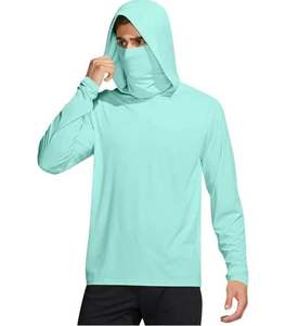 Camisa de pesca de rendimiento UPF 50 + para hombre Protección solar cómoda SPF con ropa de pesca de gran oferta - Product Image 4