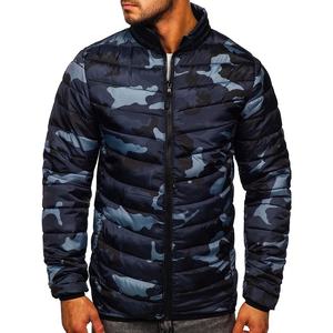 แจ็คเก็ตบุนวมสีพื้นของผู้ชาย, เสื้อโค้ทคอปกตั้งทรงเข้ารูปสำหรับฤดูหนาว - Product Image 6