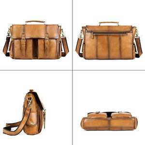Fashion <b>Laptop</b> Briefcase Vintage Leather <b>Bag</b> Computer Business Luxury <b>for</b> Crazy Cowhide Travel Cowhide Men's Messenger <b>Bags</b> - Product Image 4