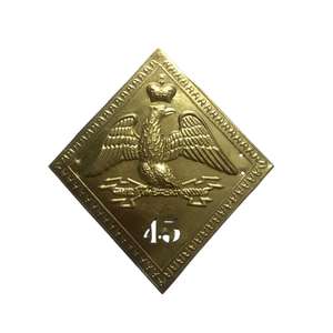 แผ่นหมวก shako พร้อม45th นกอินทรี REG Napoleon ฝรั่งเศส shako จานทองเหลือง - Product Image 6