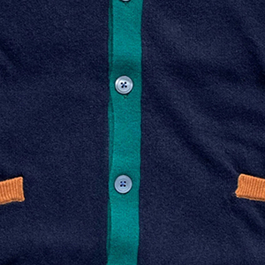 B2B Color azul Sorority Winter Acrylic Cardigan Sweater Custom Color & Bordado Knit Sweater Sorority University College - Product Image 4