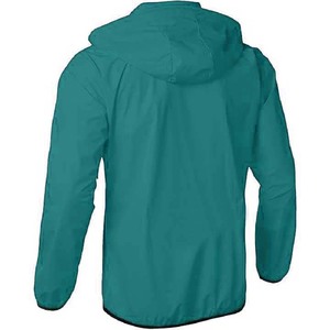 Veste de randonnée imperméable coupe-vent à capuche légère pour homme en polyester/coton Logo personnalisable et méthodes d'impression - Product Image 3