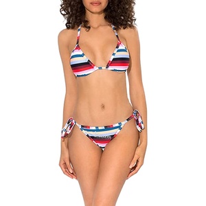 Conjunto de Bikini Personalizado para Mujer, Traje de Baño de Dos Piezas, Ropa de Playa de Tela Suave y Elástica para Piscina, Playa y Vacaciones - Product Image 1