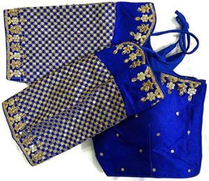 Hermosa Blusa con hilo y trabajo de secuencia pesada, trabajo de Zari y trabajo manual - Product Image 3