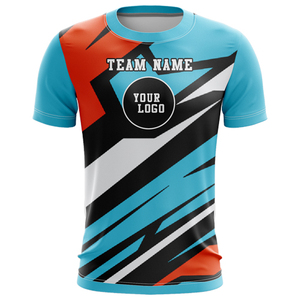 เสื้อยืดพิมพ์ลายสำหรับฟุตบอลสีระเหิดแบบเต็มตัวเสื้อยืดพิมพ์ลาย3D - Product Image 2