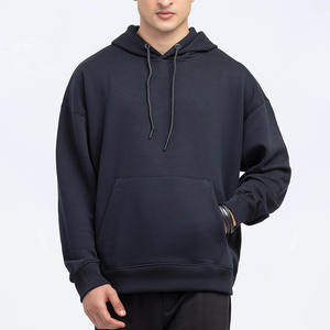 Sudaderas con capucha de Jersey en blanco de diseño clásico y logotipo personalizado OEM para hombre Sudaderas con capucha de invierno de mezcla de algodón de ajuste cómodo para hombre para ropa informal - Product Image 4