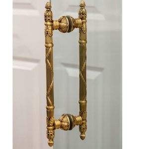 Manijas de Puerta de Lujo, Manijas de Puerta Metálicas, Manijas de Latón para Hotel y Hogar, Acero Inoxidable, Herrajes Arquitectónicos Decorativos para Interiores - Product Image 4