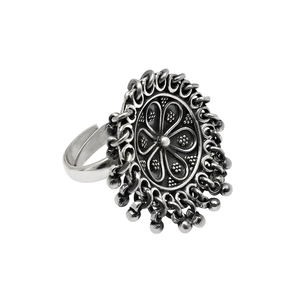 Solid 925 <b>Sterling</b> Oxidized <b>Silver</b> Vintage Look Artisan <b>Ring</b> for Woman Girls Handmade Fine Jewelry Wholesale Price Bulk Supplier - Product Image 2
