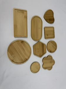 Custom Logo Durable Non-Toxic Bamboo Coasters Multiple Sizes Promotional Classic Eco-Friendly Silk Screen Printed Trays Brackets