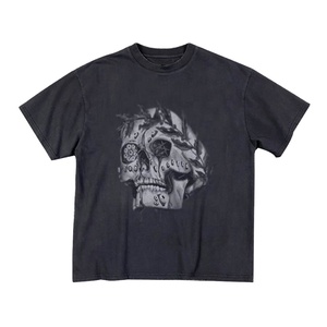 เสื้อยืดแขนยาวโอเวอร์ไซส์ลายวินเทจแบบย้อมสีเอซิด ดีไซน์ใหม่ล่าสุดจากดีไซเนอร์  รับสั่งทำสีและโลโก้  คอกลม ผ้าซาติน สำหรับผู้ชาย ขายส่ง - Product Image 1