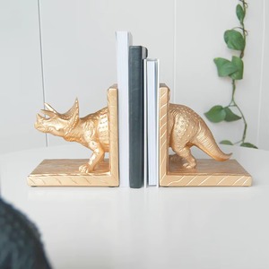 Serre-livres élégants en métal doré animal pour les bibliothèques modernes de qualité supérieure, style de salle d'étude sophistiqué, design minimaliste - Product Image 1