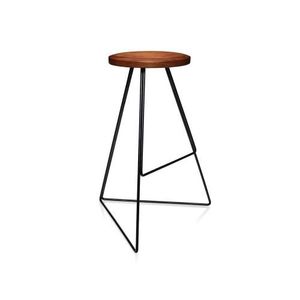 Premium velvet upholstered seat metal counter top <b>stool</b> with stable base for long lasting usage in <b>bar</b> or kitchen - Product Image 3