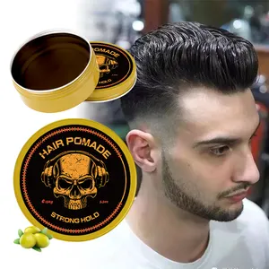 OEM/ODM Men Hair Wax Styling Care Product Retro Hair Oil Long Lasting Control Styling Water Based Wave Pomade For Men