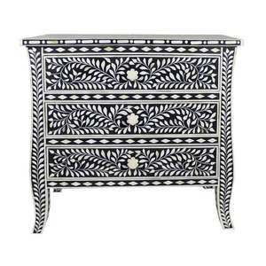 INCRUSTATION D'OS FINITION MEUBLES PERSONNALISÉS Design moderne véritable armoire en os avec 7 tiroirs pour le salon os fait à la main - Product Image 5